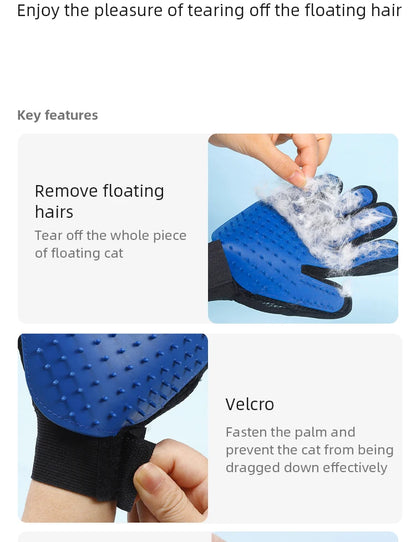 Silicone Pet Hair Removal Gloves Grooming