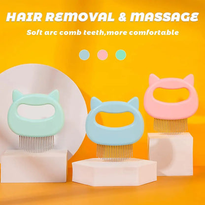 Cat Hair Removal Massaging Shell Comb