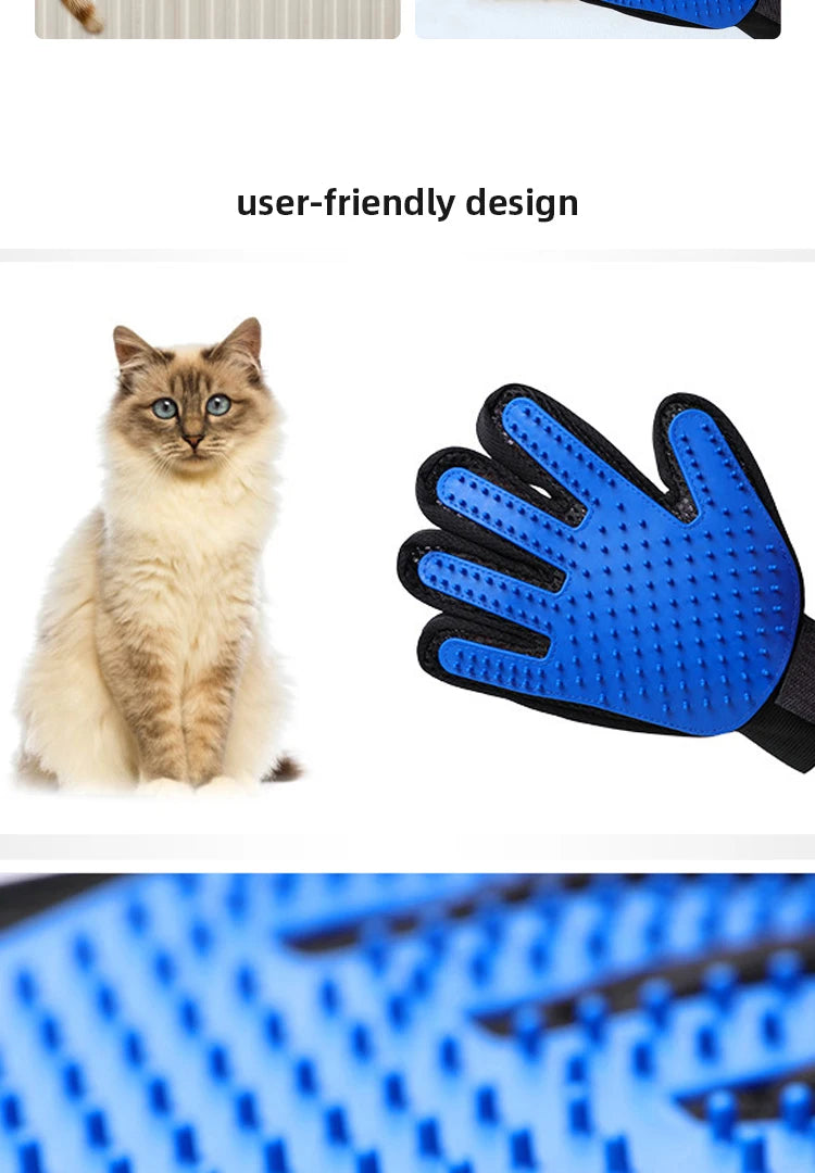 Silicone Pet Hair Removal Gloves Grooming